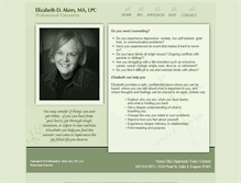 Tablet Screenshot of elizabethdakers.com